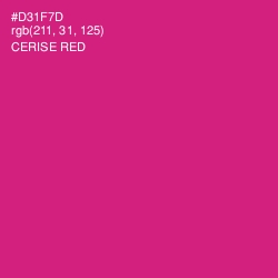 #D31F7D - Cerise Red Color Image
